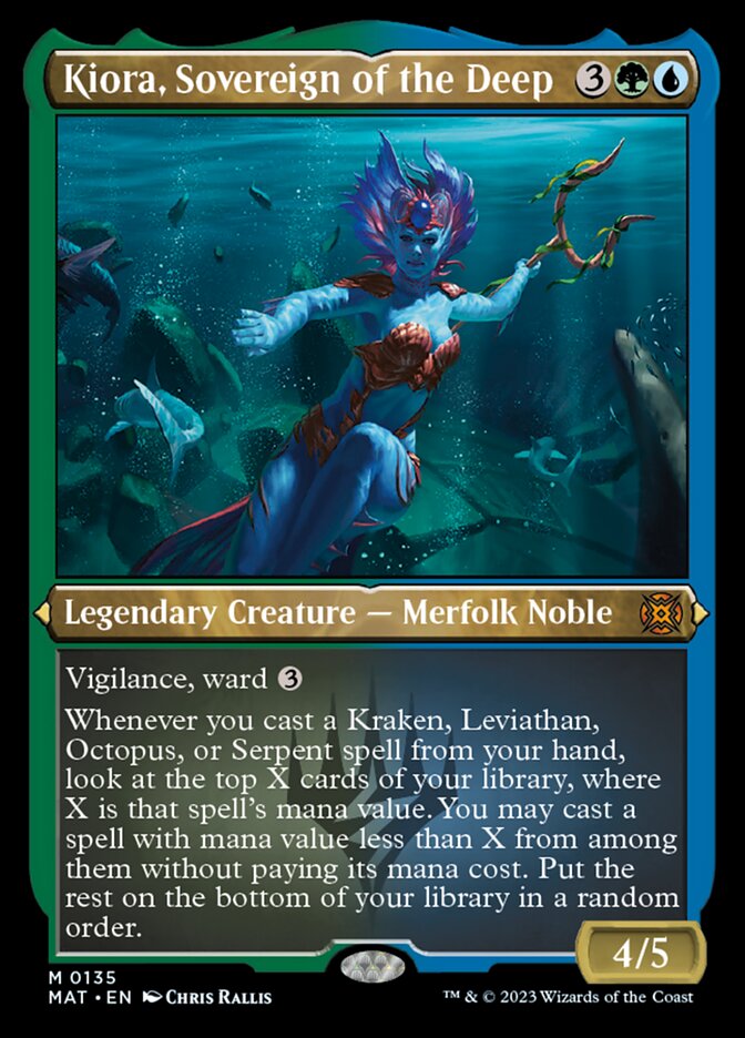 Kiora, Sovereign of the Deep (Foil Etched) [March of the Machine: The Aftermath] | Exor Games Summserside