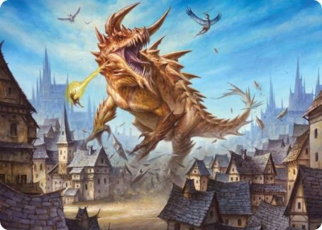 Tarrasque Art Card [Dungeons & Dragons: Adventures in the Forgotten Realms Art Series] | Exor Games Summserside