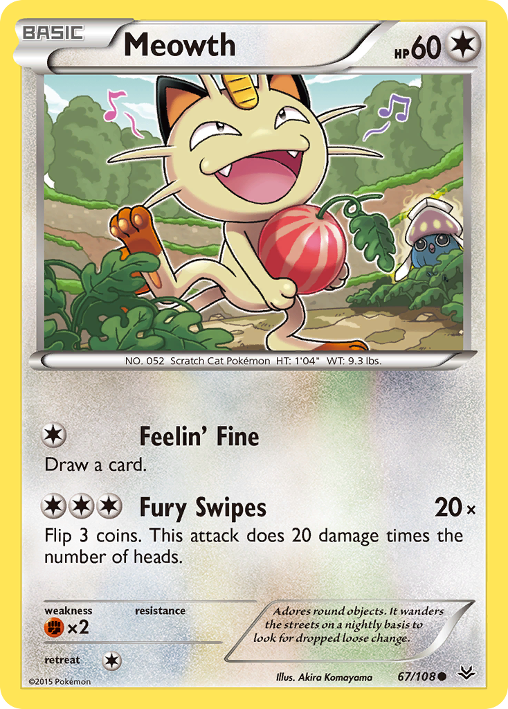 Meowth (67/108) [XY: Roaring Skies] | Exor Games Summserside