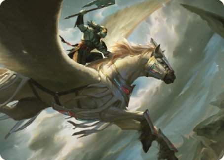 Cleaving Skyrider Art Card [Dominaria United Art Series] | Exor Games Summserside