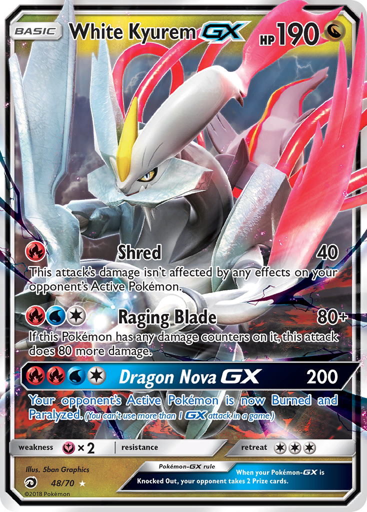 White Kyurem GX (48/70) [Sun & Moon: Dragon Majesty] | Exor Games Summserside