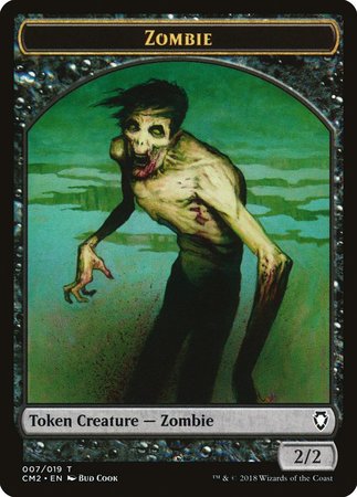 Zombie Token [Commander Anthology Volume II Tokens] | Exor Games Summserside