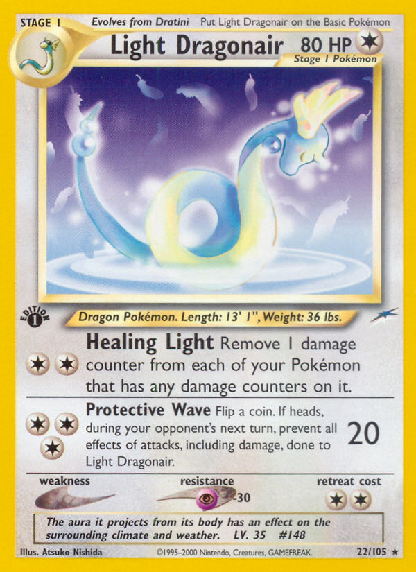 Light Dragonair (22/105) [Neo Destiny 1st Edition] | Exor Games Summserside