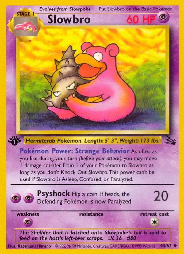 Slowbro (43/62) [Fossil 1st Edition] | Exor Games Summserside