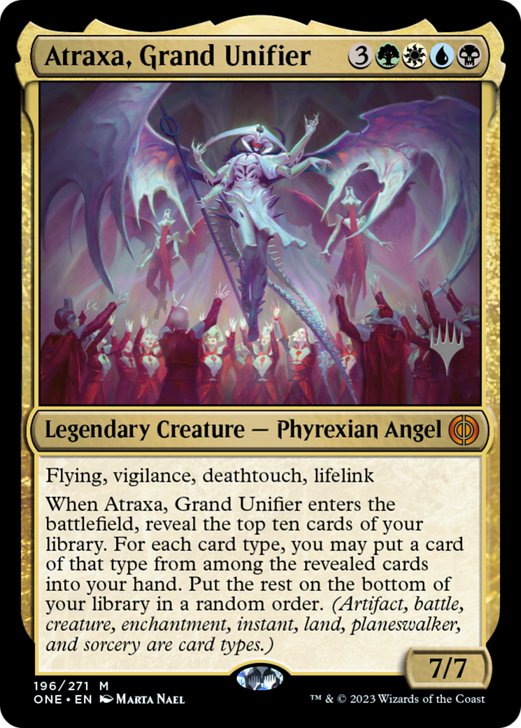 Atraxa, Grand Unifier (Promo Pack) [Phyrexia: All Will Be One Promos] | Exor Games Summserside