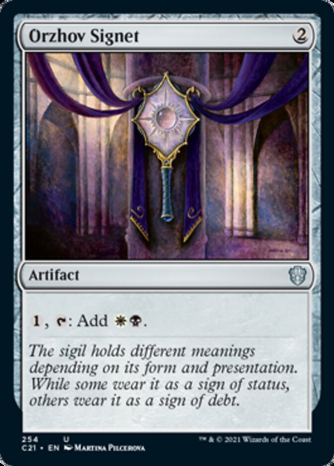 Orzhov Signet [Commander 2021] | Exor Games Summserside