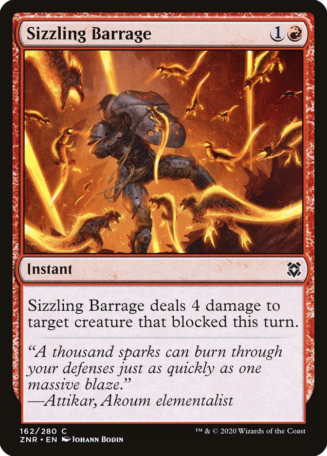 Sizzling Barrage [Zendikar Rising] | Exor Games Summserside