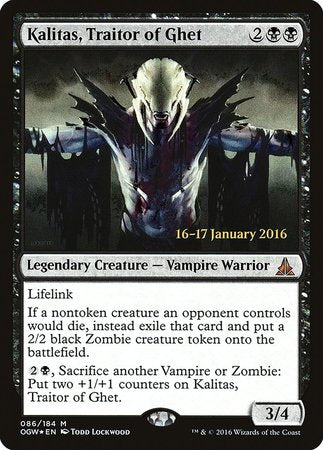 Kalitas, Traitor of Ghet [Oath of the Gatewatch Promos] | Exor Games Summserside