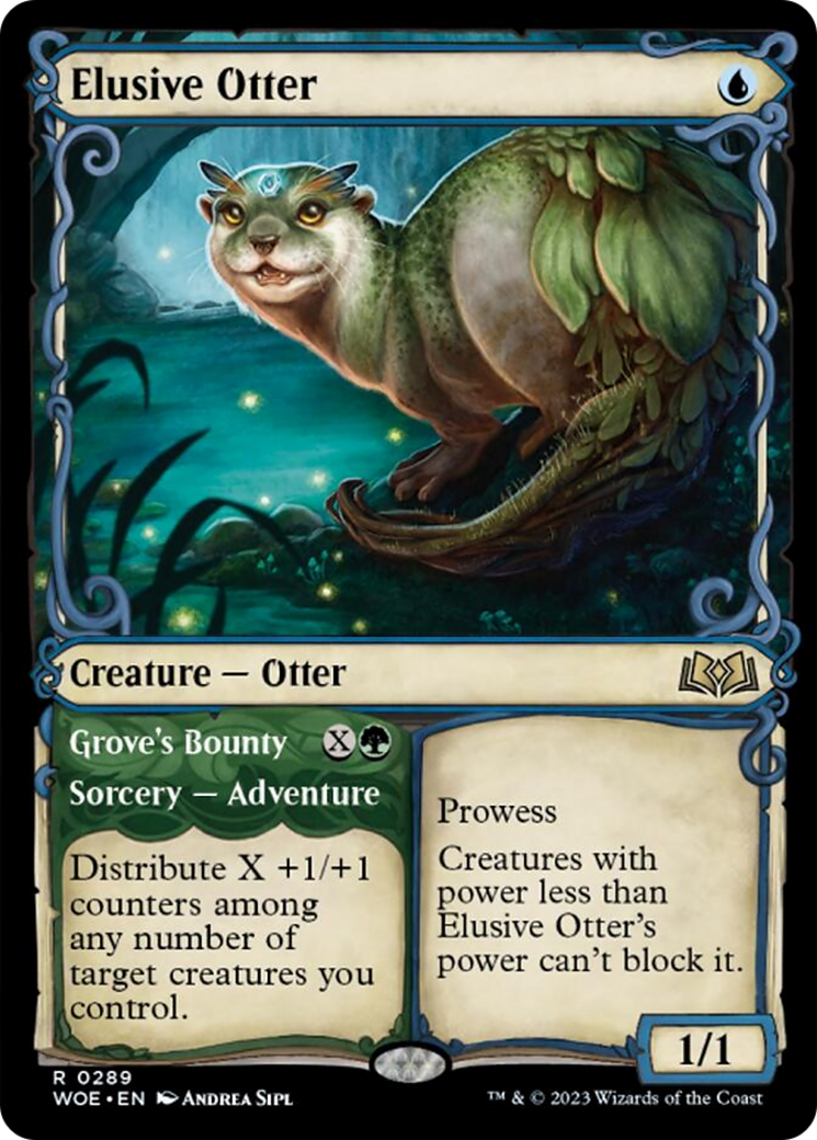 Elusive Otter // Grove's Bounty (Showcase) [Wilds of Eldraine] | Exor Games Summserside