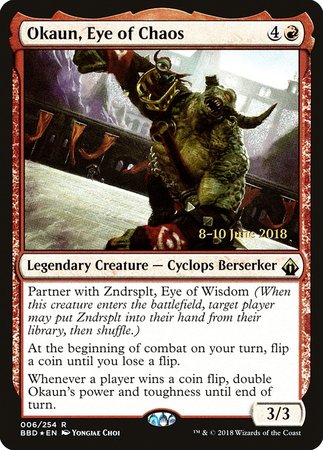 Okaun, Eye of Chaos [Battlebond Promos] | Exor Games Summserside