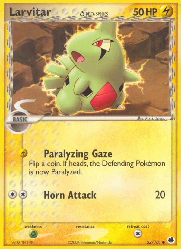 Larvitar (52/101) (Delta Species) [EX: Dragon Frontiers] | Exor Games Summserside