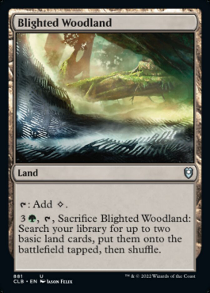 Blighted Woodland [Commander Legends: Battle for Baldur's Gate] | Exor Games Summserside