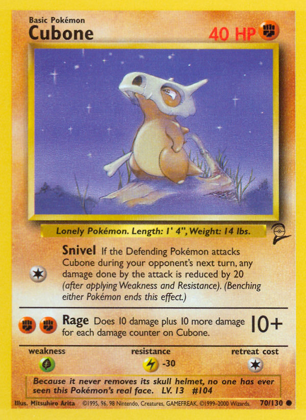 Cubone (70/130) [Base Set 2] | Exor Games Summserside