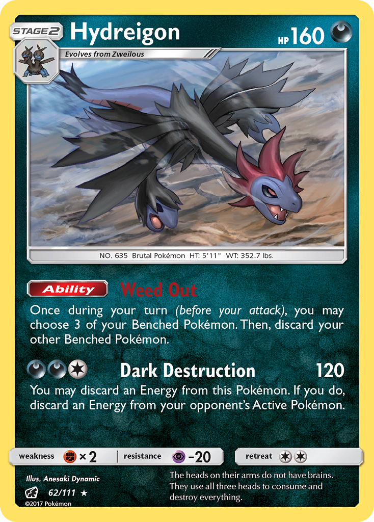 Hydreigon (62/111) [Sun & Moon: Crimson Invasion] | Exor Games Summserside