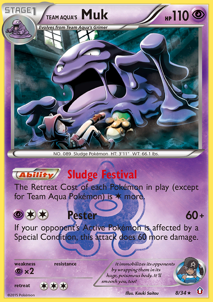 Team Aqua's Muk (8/34) [XY: Double Crisis] | Exor Games Summserside