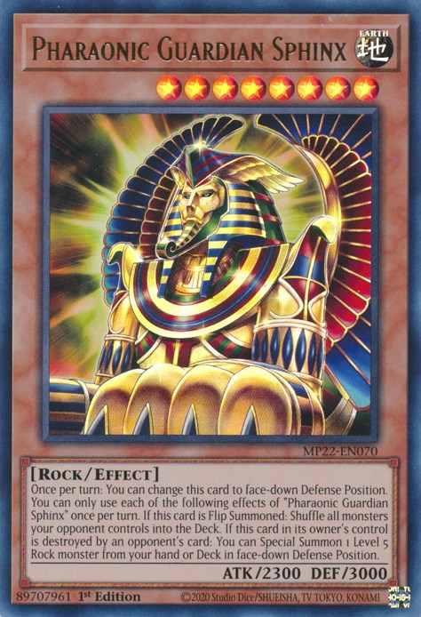 Pharaonic Guardian Sphinx [MP22-EN070] Ultra Rare | Exor Games Summserside