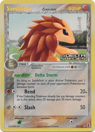 Sandslash (27/113) (Delta Species) (Stamped) [EX: Delta Species] | Exor Games Summserside