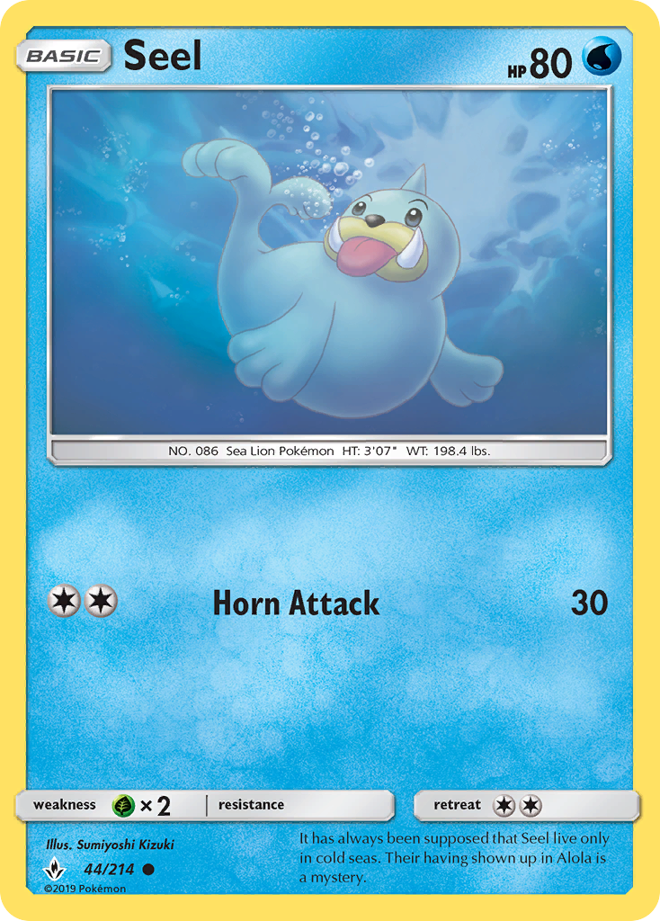 Seel (44/214) [Sun & Moon: Unbroken Bonds] | Exor Games Summserside