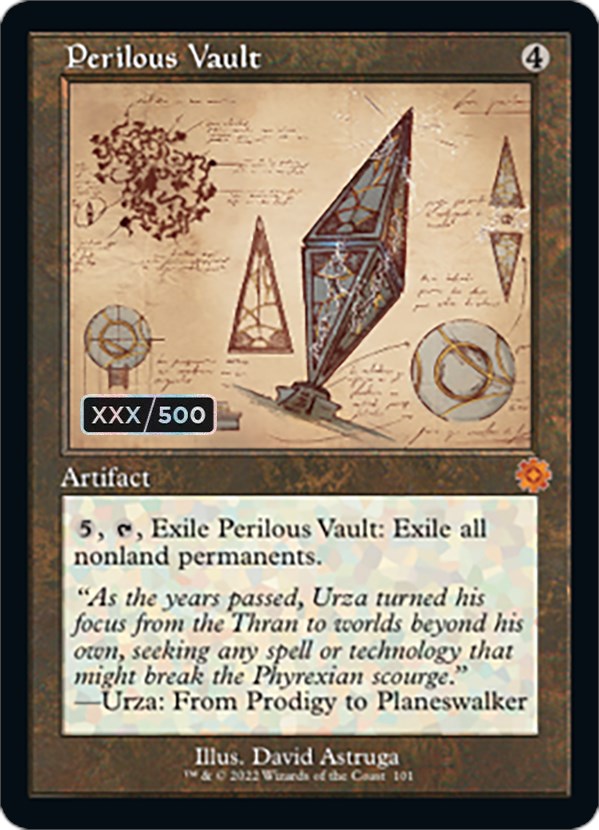Perilous Vault (Retro Schematic) (Serial Numbered) [The Brothers' War Retro Artifacts] | Exor Games Summserside