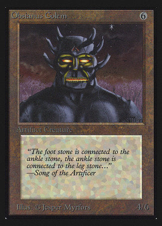 Obsianus Golem (IE) [Intl. Collectors’ Edition] | Exor Games Summserside