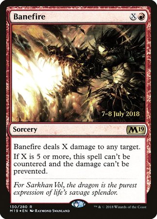 Banefire [Core Set 2019 Promos] | Exor Games Summserside