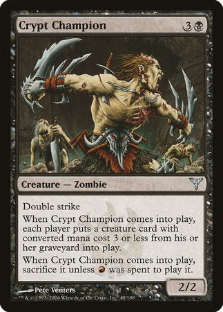 Crypt Champion [Dissension] | Exor Games Summserside