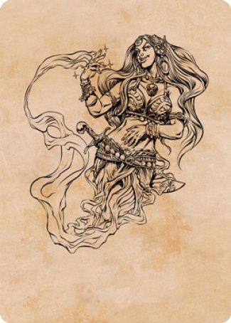 Djinni Windseer (Showcase) Art Card [Dungeons & Dragons: Adventures in the Forgotten Realms Art Series] | Exor Games Summserside