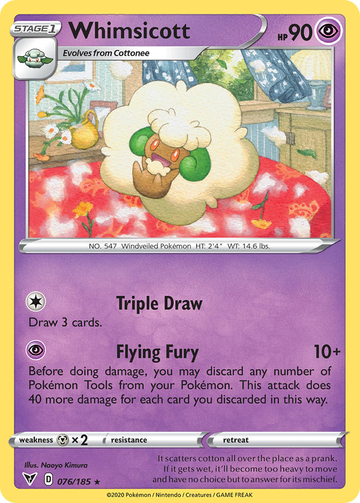 Whimsicott (076/185) [Sword & Shield: Vivid Voltage] | Exor Games Summserside