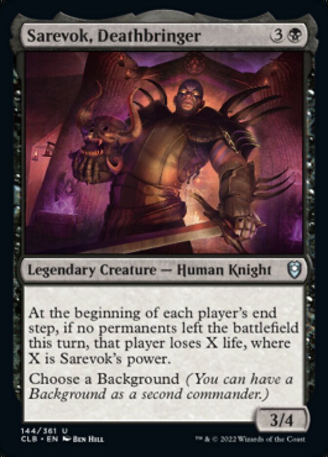 Sarevok, Deathbringer [Commander Legends: Battle for Baldur's Gate] | Exor Games Summserside