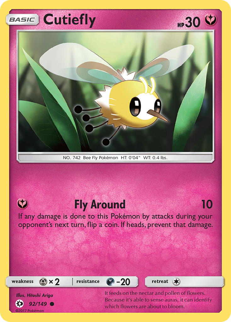 Cutiefly (92/149) [Sun & Moon: Base Set] | Exor Games Summserside