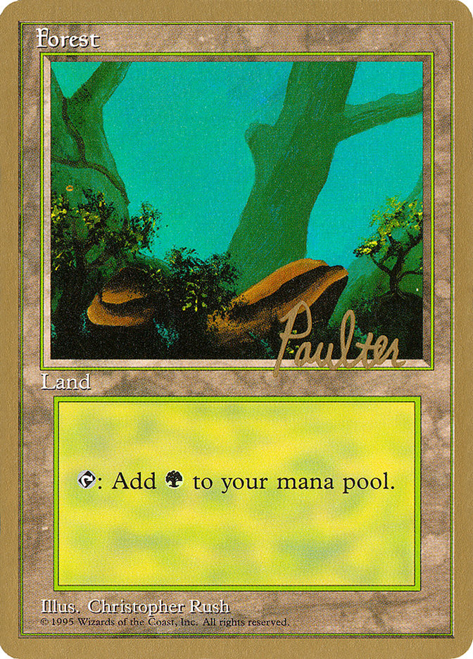 Forest (pp378) (Preston Poulter) [Pro Tour Collector Set] | Exor Games Summserside