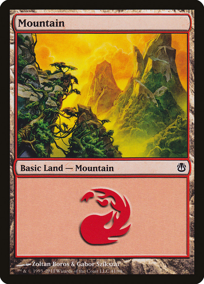 Mountain (41) [Duel Decks: Ajani vs. Nicol Bolas] | Exor Games Summserside