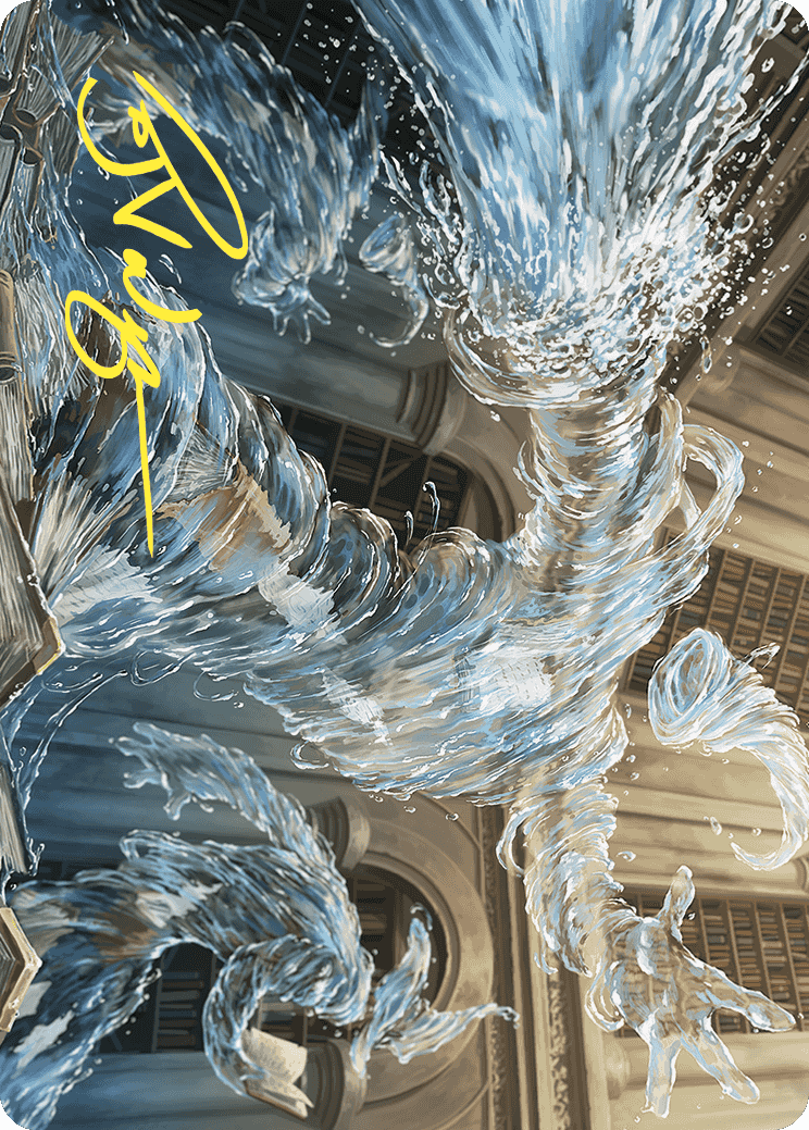 Splashy Spellcaster Art Card (Gold-Stamped Signature) [Wilds of Eldraine Art Series] | Exor Games Summserside