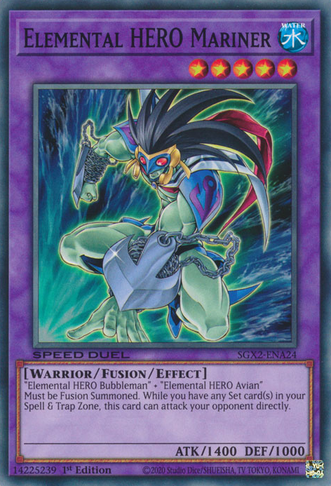 Elemental HERO Mariner [SGX2-ENA24] Common | Exor Games Summserside