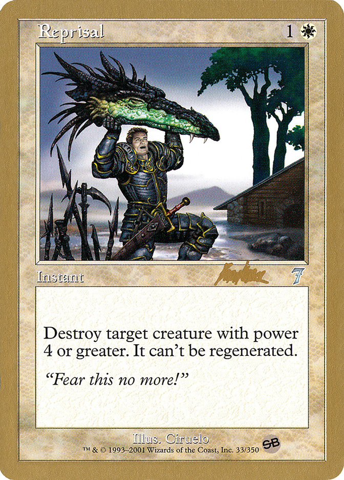 Reprisal (Brian Kibler) (SB) [World Championship Decks 2002] | Exor Games Summserside