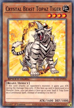 Crystal Beast Topaz Tiger [SGX1-ENF06] Common | Exor Games Summserside