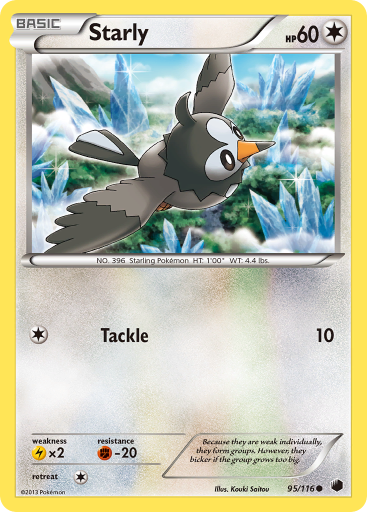 Starly (95/116) [Black & White: Plasma Freeze] | Exor Games Summserside