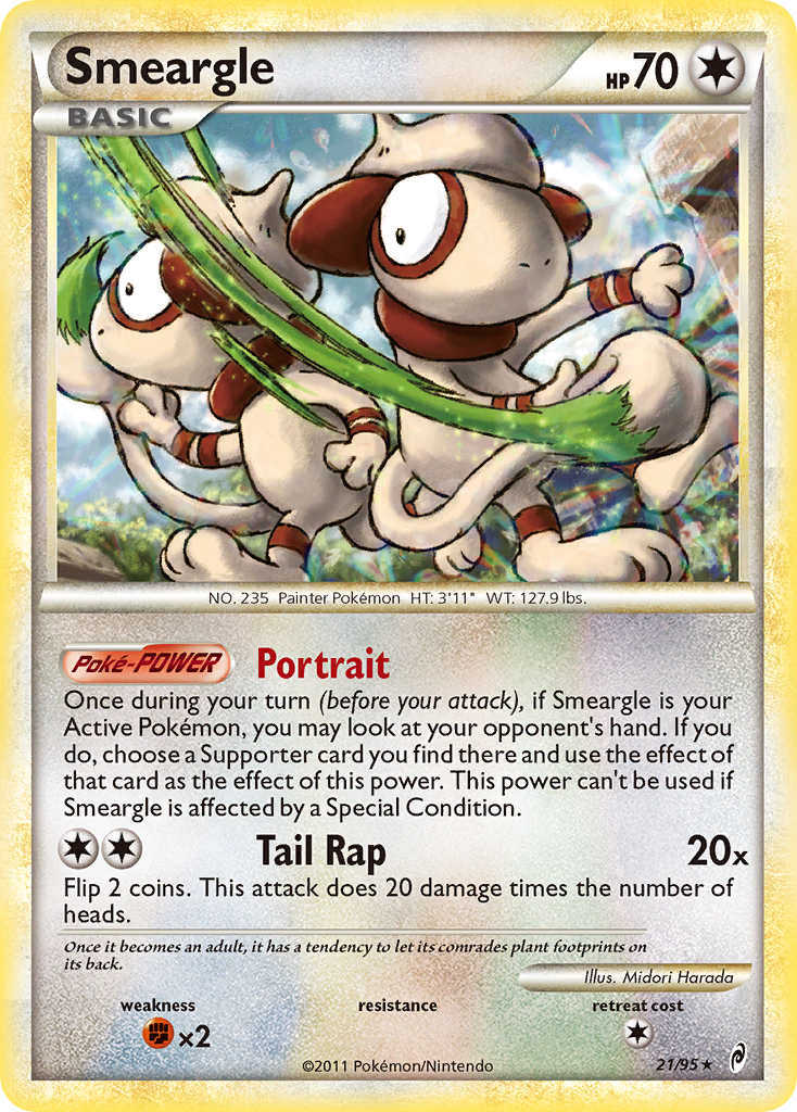 Smeargle (21/95) [HeartGold & SoulSilver: Call of Legends] | Exor Games Summserside