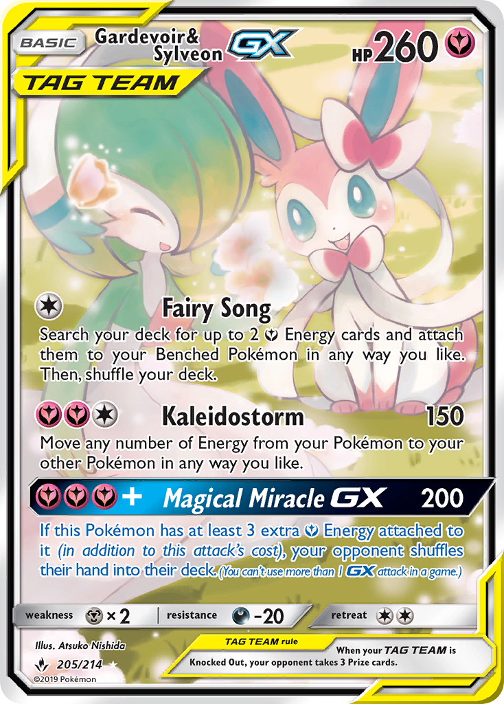 Gardevoir & Sylveon GX (205/214) [Sun & Moon: Unbroken Bonds] | Exor Games Summserside