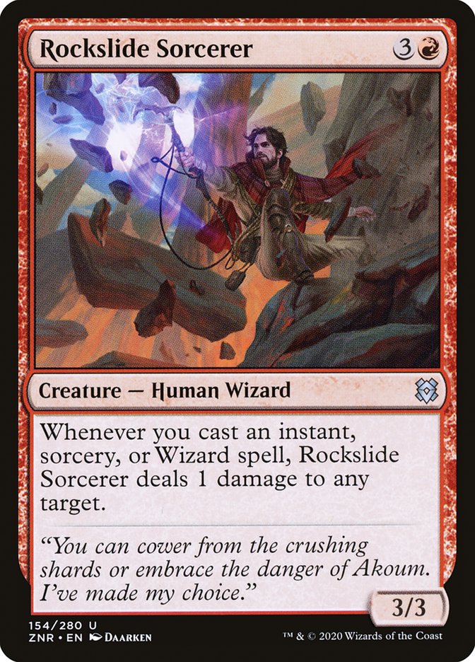 Rockslide Sorcerer [Zendikar Rising] | Exor Games Summserside