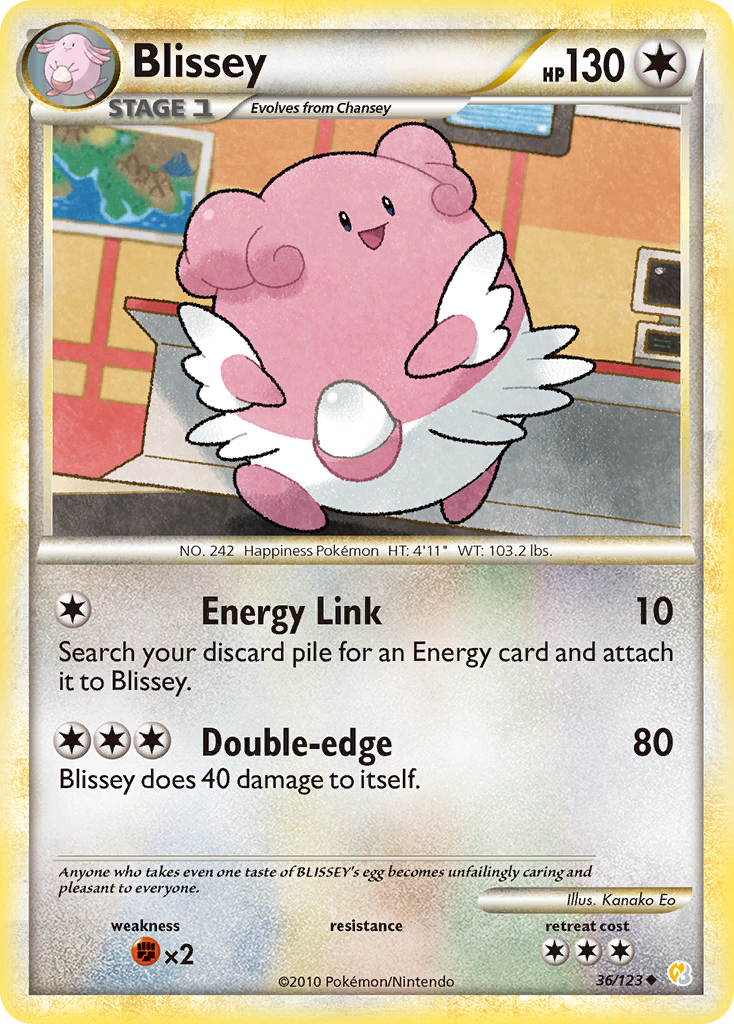 Blissey (36/123) [HeartGold & SoulSilver: Base Set] | Exor Games Summserside