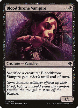 Bloodthrone Vampire [Duel Decks: Zendikar vs. Eldrazi] | Exor Games Summserside