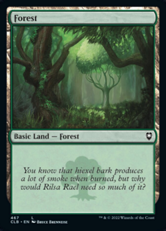 Forest (467) [Commander Legends: Battle for Baldur's Gate] | Exor Games Summserside