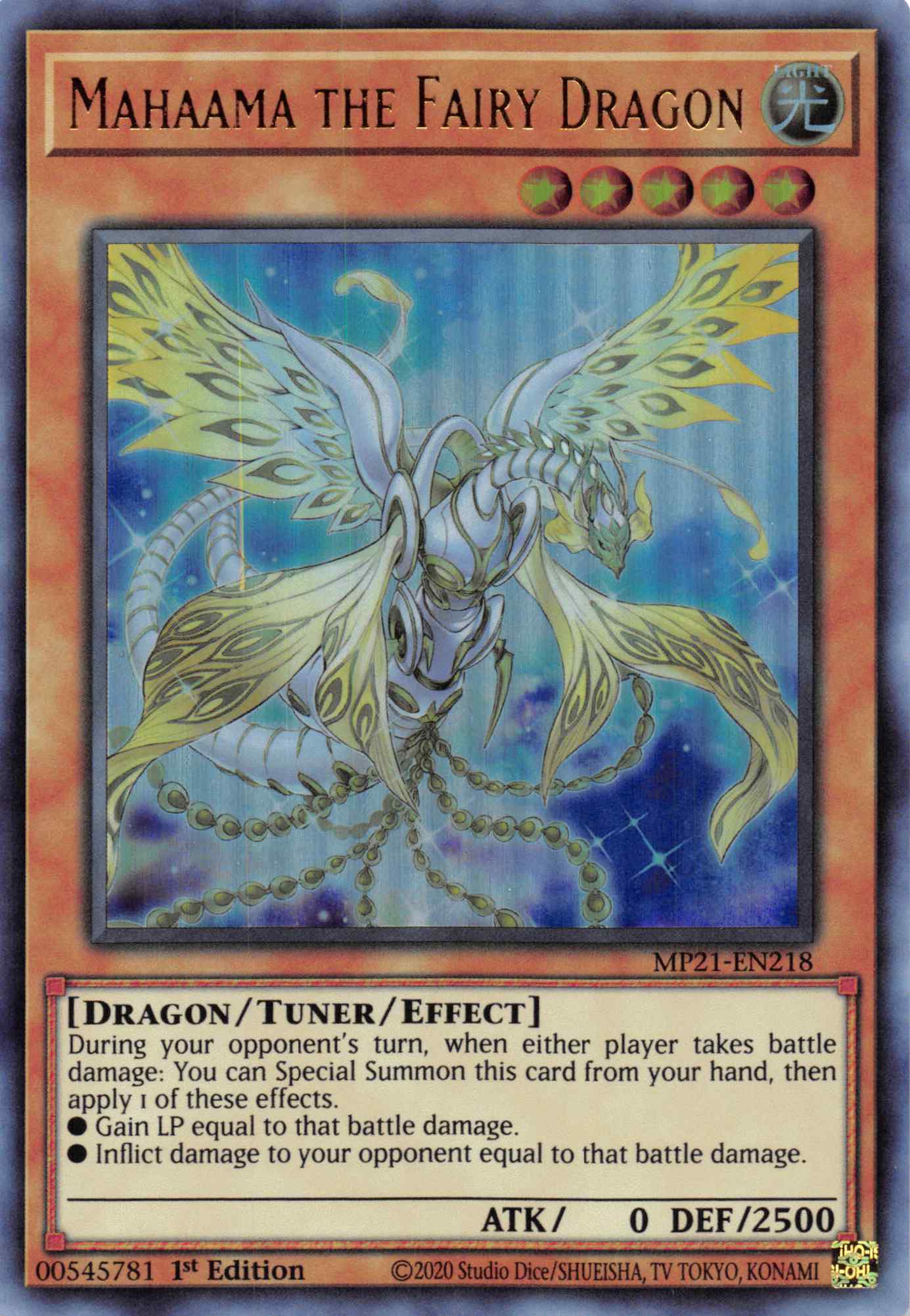 Mahaama the Fairy Dragon [MP21-EN218] Ultra Rare | Exor Games Summserside