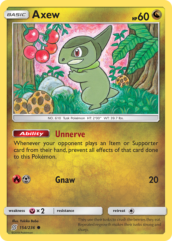 Axew (154/236) [Sun & Moon: Unified Minds] | Exor Games Summserside