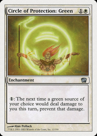 Circle of Protection: Green [Eighth Edition] | Exor Games Summserside