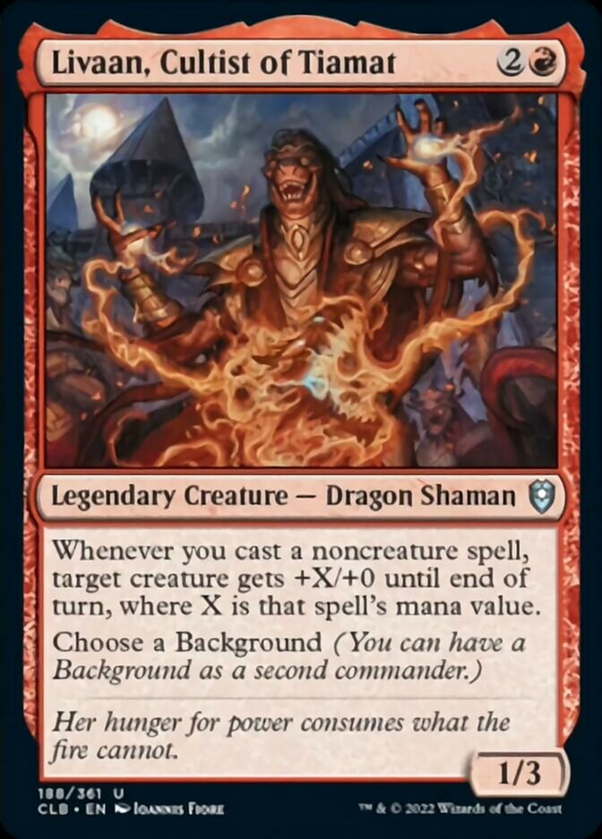 Livaan, Cultist of Tiamat [Commander Legends: Battle for Baldur's Gate] | Exor Games Summserside