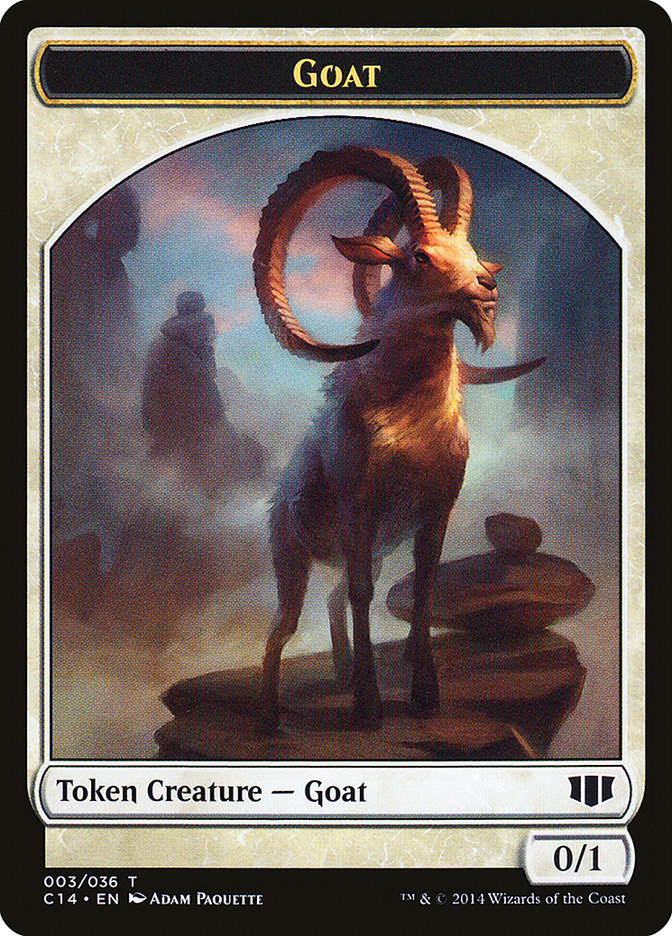 Goblin // Goat Double-sided Token [Commander 2014 Tokens] | Exor Games Summserside