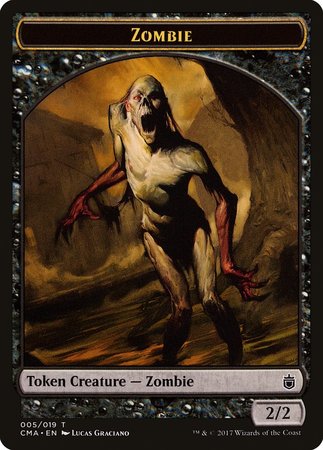 Zombie Token (005) [Commander Anthology Tokens] | Exor Games Summserside