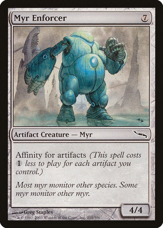 Myr Enforcer [Mirrodin] | Exor Games Summserside